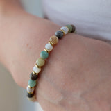 Amazonite Mother of Pearl Bracelet