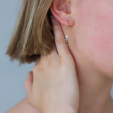 Satin Amazonite Earring