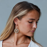 Halo Earring with Turquoise