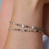 Gobi Jasper Pearl Bracelet