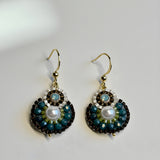 Teal Beaded Earring